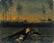 Vincent Van Gogh, Landscape at sunset